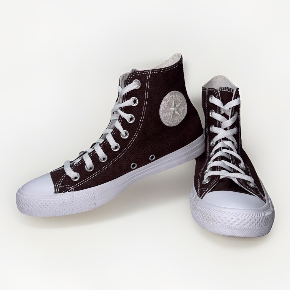 Converse Chuck Taylor All Star High Top Brown Espresso Womens 9 Mens 7 Glitter